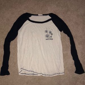 Long sleeve baseball tee